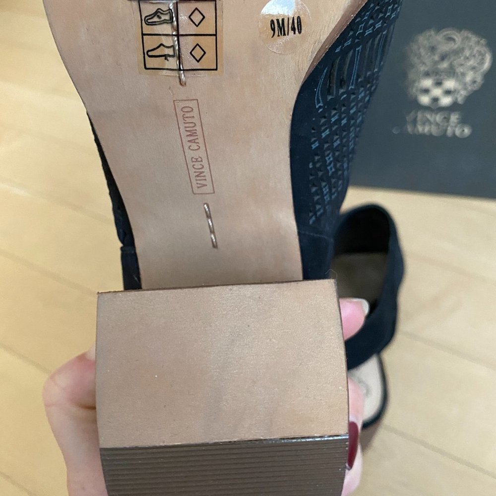 Vince Camuto BNWT Sandals Black "Keannie" - Picture 8 of 13